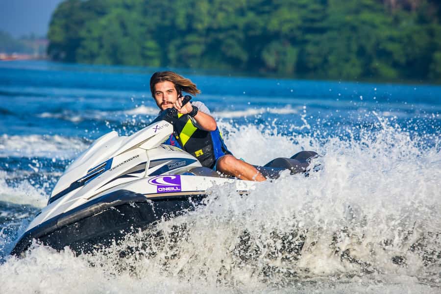 Arabian Sunset Jet Ski Tour – Waves Under the Orange Sky - Pickup, transport, and the Katara connection