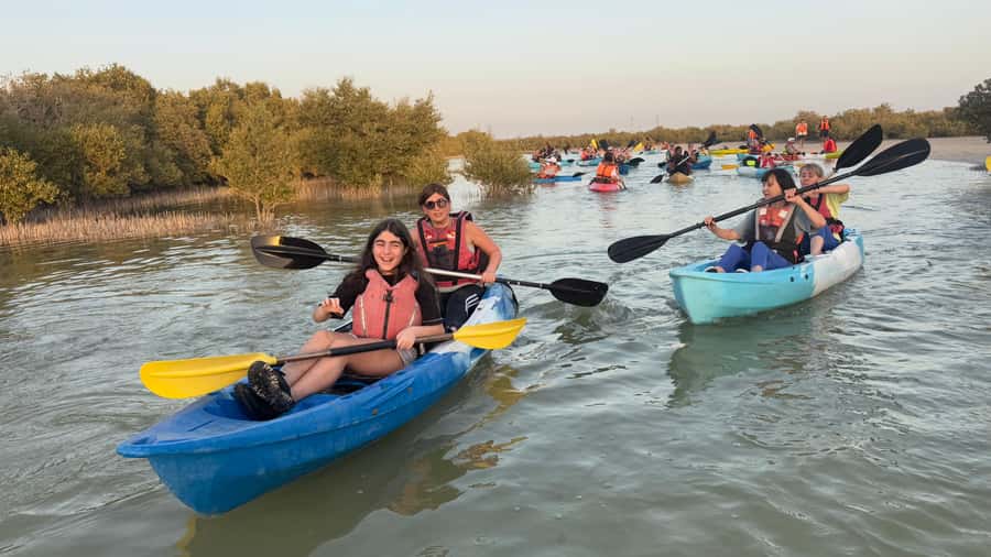 Discover Purple Island | Guided Mangrove Kayaking Experience - A quiet side of Qatar near Al Khor