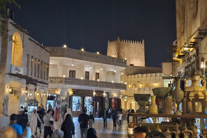 Doha All Inclusive Night City Tour with Traditional Dhow Boat - Mina District and Old Doha Port after dark