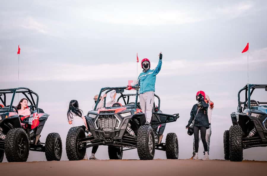 Doha: ATV Quad Bike and Buggy Desert Safari with Camel Ride - The Inland Sea near the Saudi Arabia border