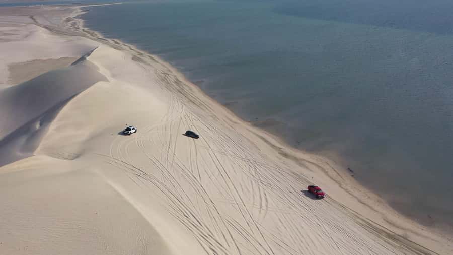 Doha: ATV/Quad, Safari 4x4, Camels, Sandboarding& Inland Sea - The Inland Sea, where sand reaches the water