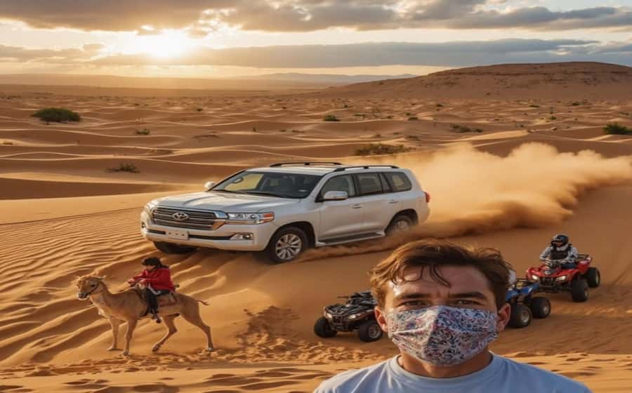 Doha: Budget Friendly Desert Safari,CamelRide & Sandboarding - Dune bashing over Qatar’s golden sand