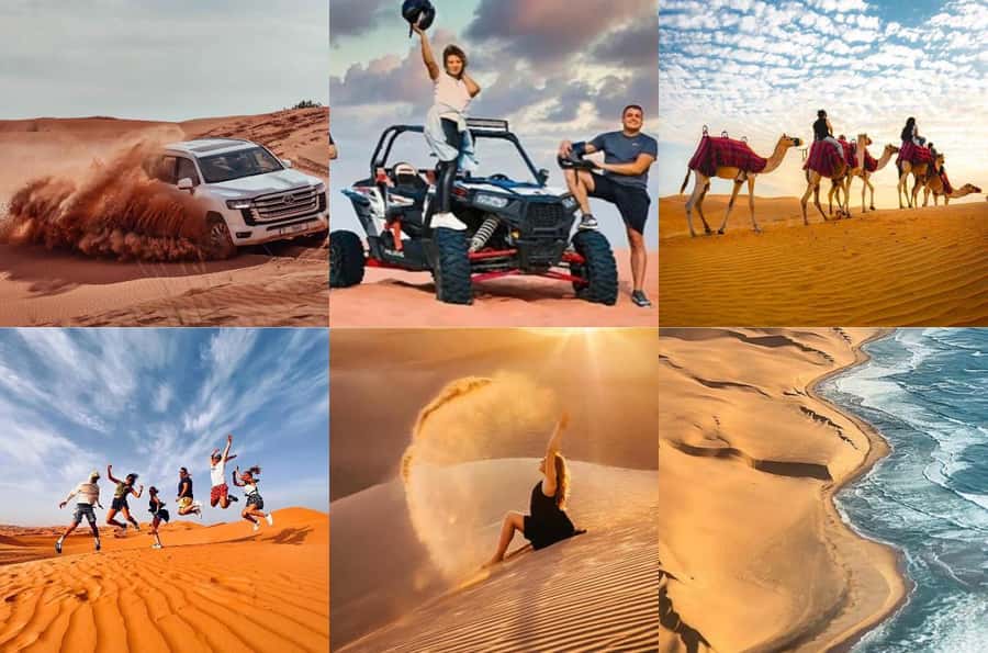 Doha: Desert Buggy Ride, Camel Ride, Dune Bashing, Sandboard - Inland Sea Beach for photos and a breather
