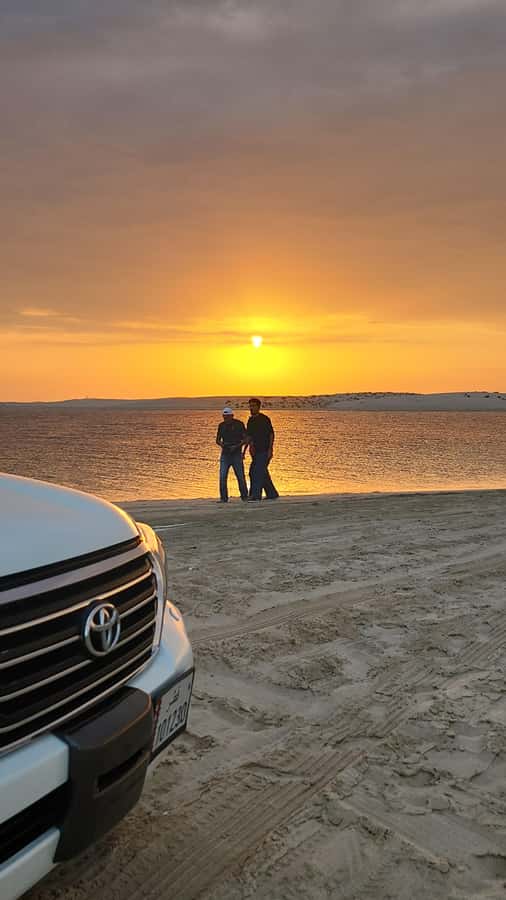 Doha: Desert Safari, Adventure, Sandboarding and Camel Ride - Two hours of dune bashing in a Land Cruiser