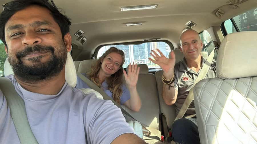 Doha Desert Safari, Camel Ride, Sandboarding & Inland Sea - Sandboarding down the dunes