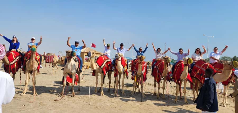 Doha Desert Safari, Camel Ride, Sandboarding & Inland Sea - Dune bashing across the golden sand