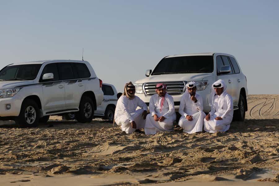 DOHA: Desert safari +Dune Bashing, Camel ride & Quad bikes - A 30-minute ATV ride across the sand