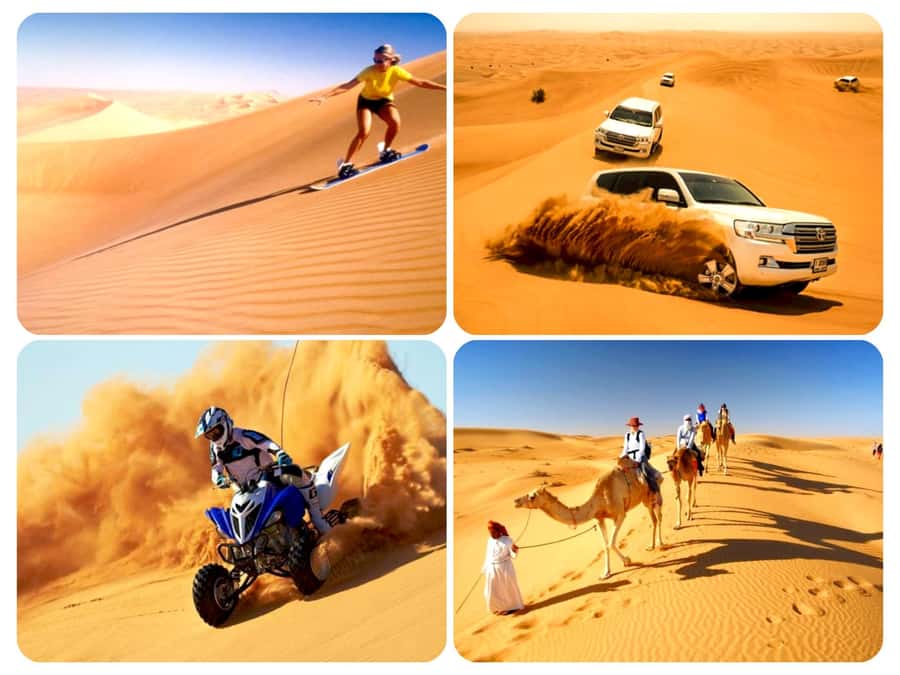 Doha: Desert Safari, Quad Biking, Sand Boarding & Camel Ride - Sand boarding and the best photo stop