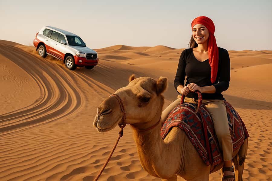 Doha: Desert Safari, Quad Biking, Sand Boarding & Camel Ride - Sealine Beach and the first desert stop