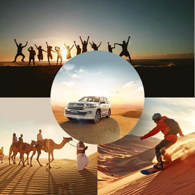 Doha: Desert Safari, Sandboarding, Camel Ride and Inland Sea - Forty minutes of dune bashing