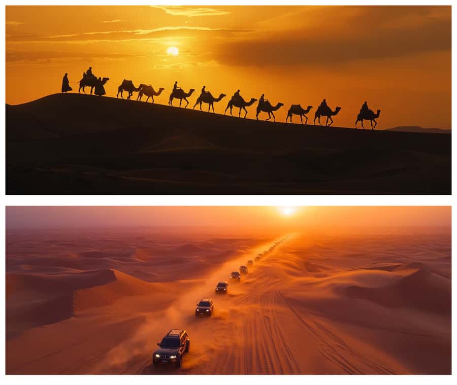 "Doha Desert Safari with all activities" - Leaving Doha in an air-conditioned 4x4