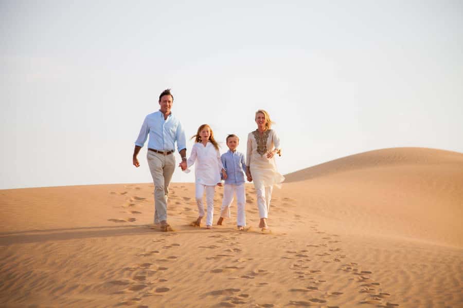 Doha: Desert Safari with Camel Ride Family Friendly Tour - From Doha to the first dunes in a 4x4