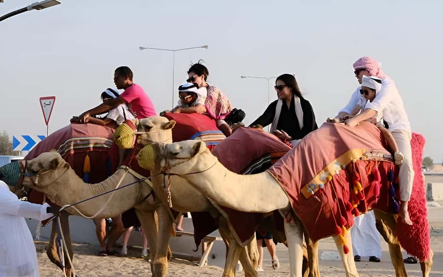 Doha: Desert Safari with Quad Bike, Sandboard & Camel Ride - From Doha streets to open desert
