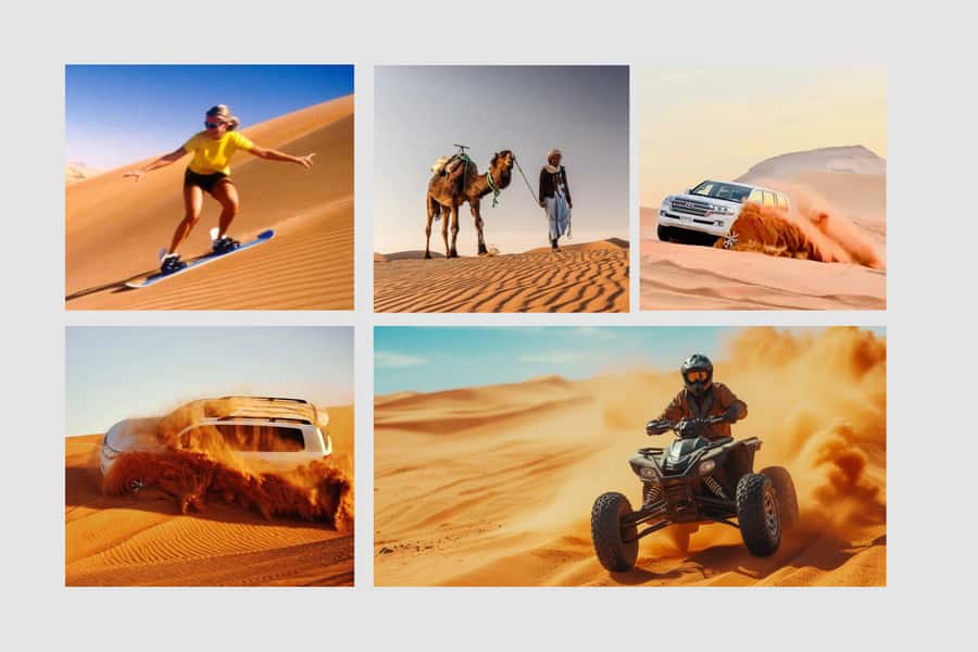 Doha: DesertSafari with Quad Bike, Camel Ride & Sandboarding - Dune bashing with Rafiq, Addi, or another guide