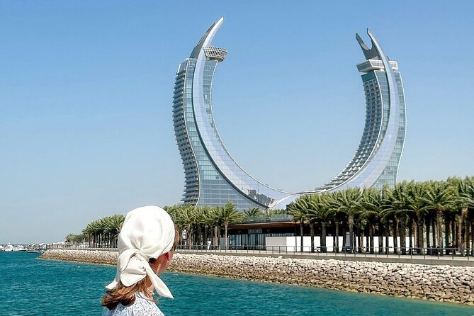 Doha Express City Tour with Dhow Cruise - The I Love Lusail statue, a ten-minute photo stop
