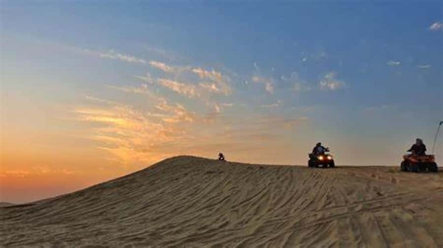 Doha: Full-Day Desert Safari, Dune Bashing & BBQ Dinner - A two-hour BBQ dinner closes the day