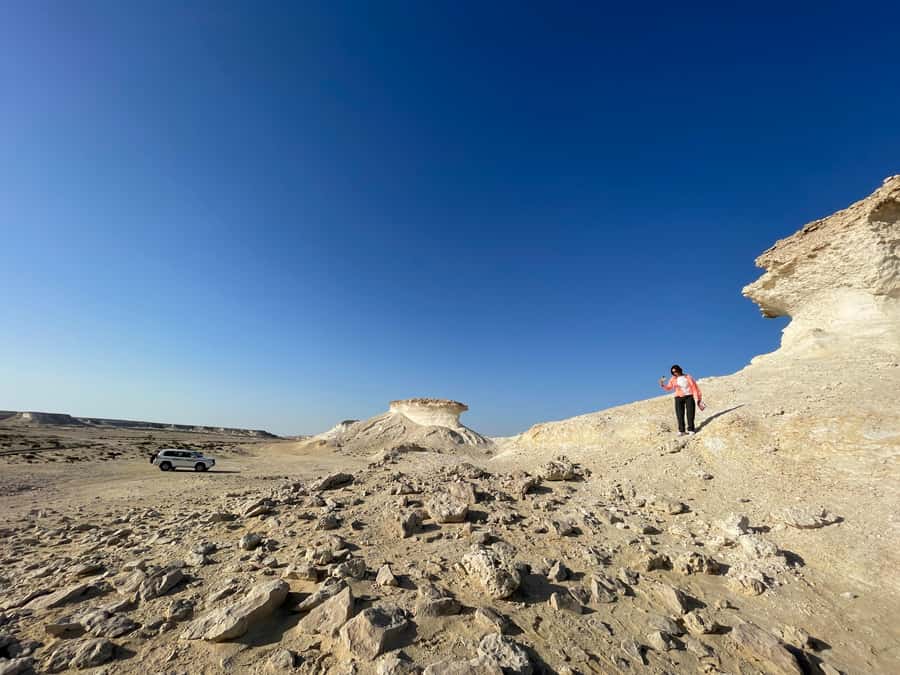 Doha Full Day North & West Tour | Rich History & culture - Zekreet Fort Ruins and the remains of earlier settlements