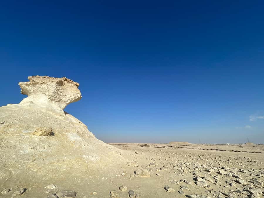 Doha Full Day North & West Tour | Rich History & culture - Mushroom-shaped limestone in the Brouq area
