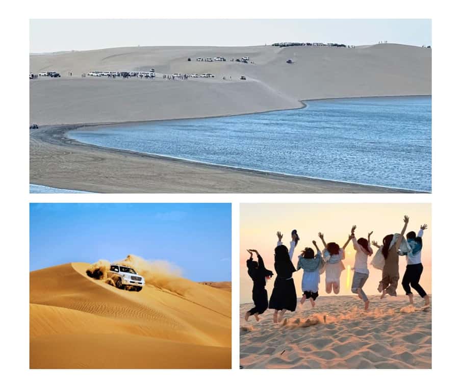 Doha: Guided Desert Safari Tour with Pickup & Drop Service - Leaving Doha in an air-conditioned Land Cruiser