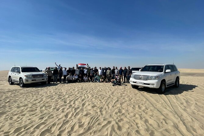 Doha Half Day Desert Safari Dune Bashing Camel Ride Sandboarding - Reaching Khor Al Udeid and the Inland Sea