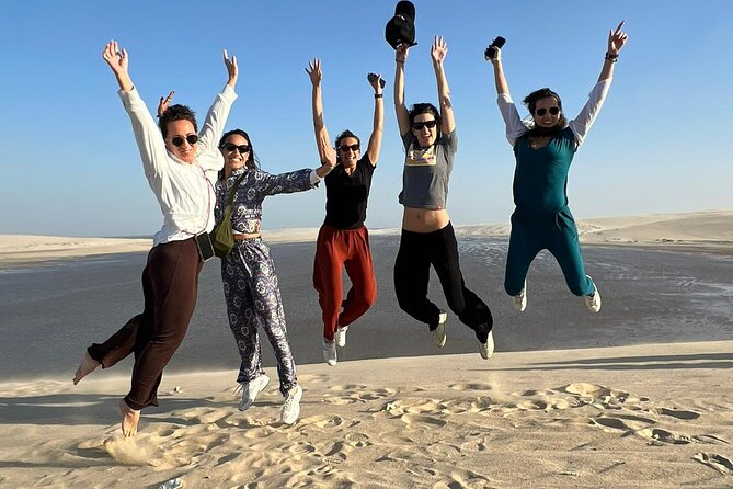 Doha Half Day Desert Safari Dune Bashing Camel Ride Sandboarding - Sunset on the return route