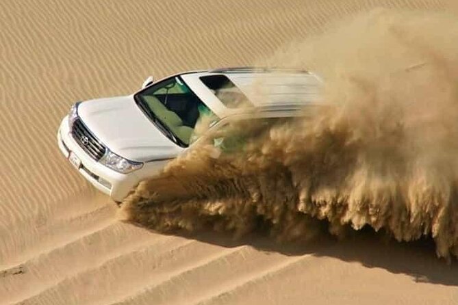Doha: Half Day Desert Safari with Camel Ride and Inland Sea Tour - Sealine Beach begins with tea and camels