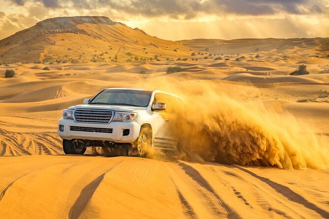 Doha Half Day Desert Safari with Camel Ride and Sand Boarding - Sealine Beach: tea, coffee, and the camel ride