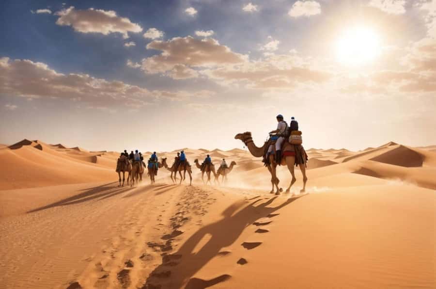 Doha: inland sea Tour With Dune Bashing &Sandboarding fun - Khor al Adaid, where the dunes meet the sea