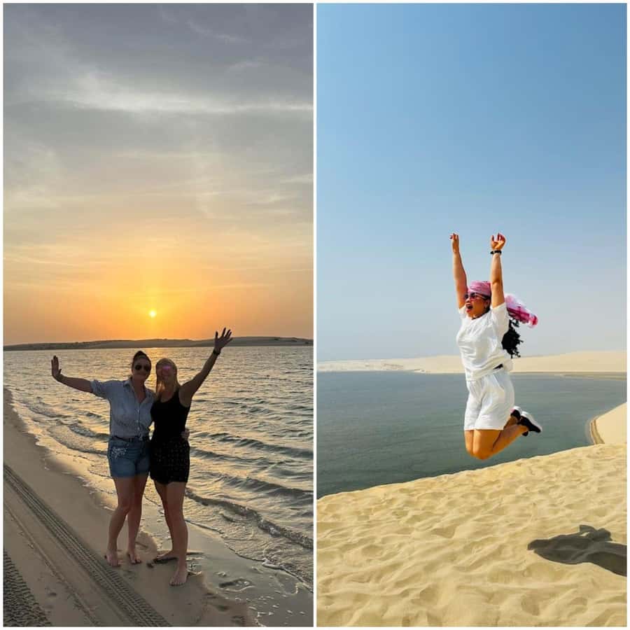 Doha: Night Desert Safari + Camel ride + Stargazing & Relax - A first camel ride at Sealine Beach