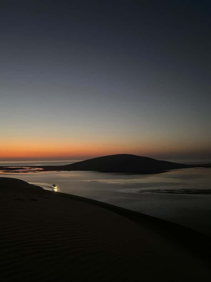 Doha: Night DesertSafari DuneBashing Sandboarding CamelRide - Khor Al Adaid, where sand meets the sea