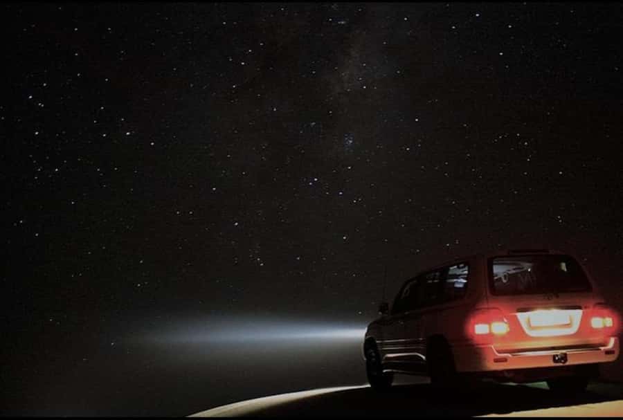 Doha: Night Safari with Dune Bashing and Camel Ride - Camel ride, tea, and the Bedouin-style tent