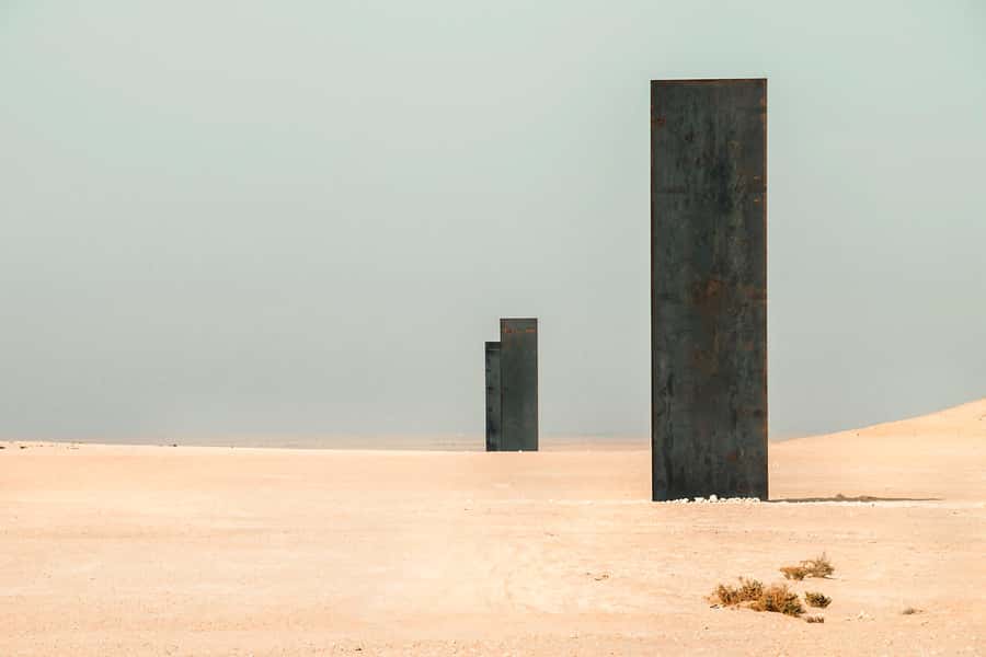 Doha: North and West of Qatar Private Combo Tour - Richard Serra’s giant steel installation