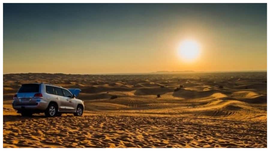 Doha: Overnight Desert Safari with 4x4 Ride and Camp Stay - The Inland Sea, where sand meets water