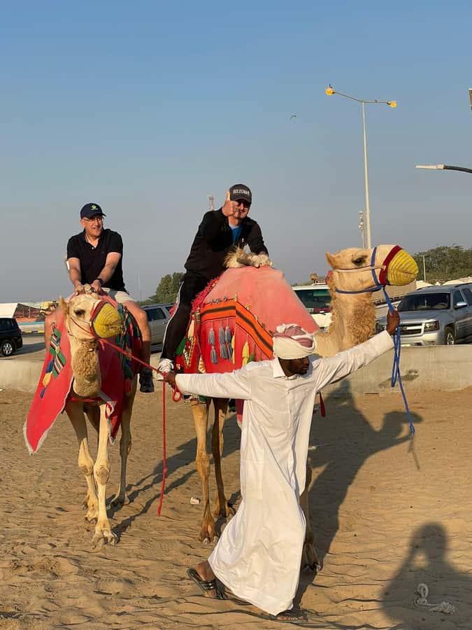 Doha Private Desert Safari, inland sea, sand boarding - Sealine Beach, camels, tea, and a useful pause