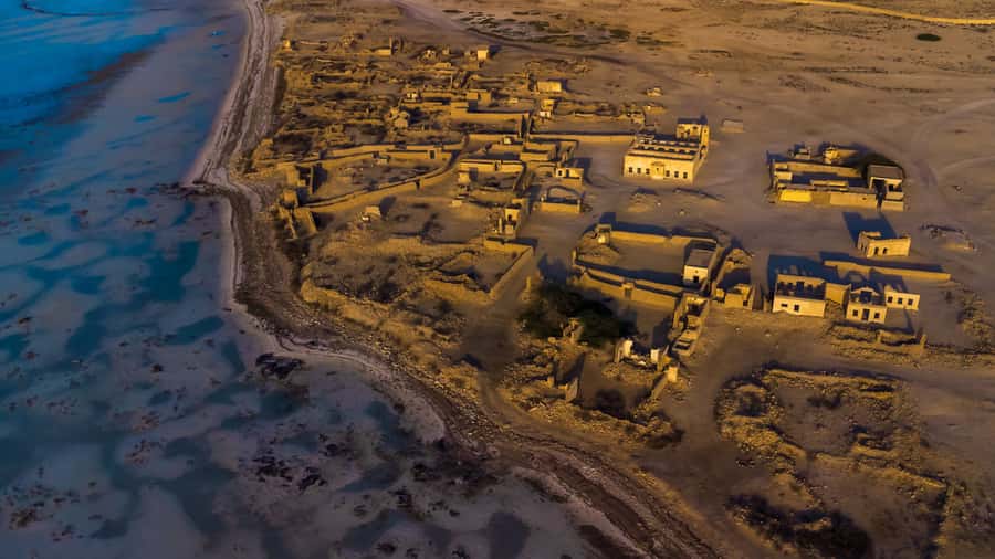 Doha: Private North Qatar Tour, Mangroves, & Zubara Fort - Jumail Village and the remains of old Qatar