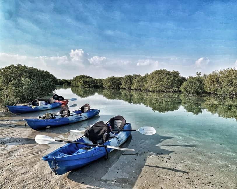 Doha: Private Purple Island Mangroves Kayaking Adventure - From Doha to Al Khor in 45 minutes
