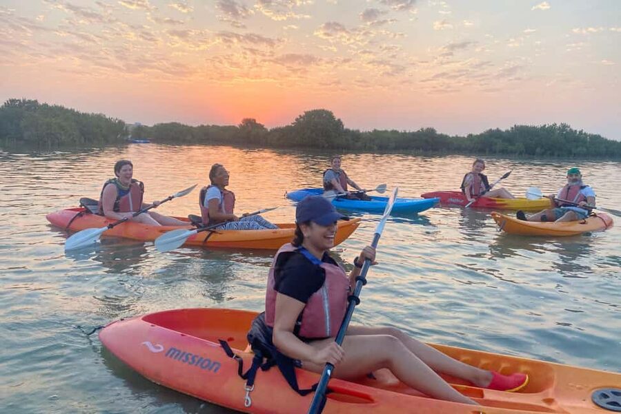 Doha: Private Purple Island Mangroves Kayaking Adventure - The first look at Al Thakira’s mangrove reserve