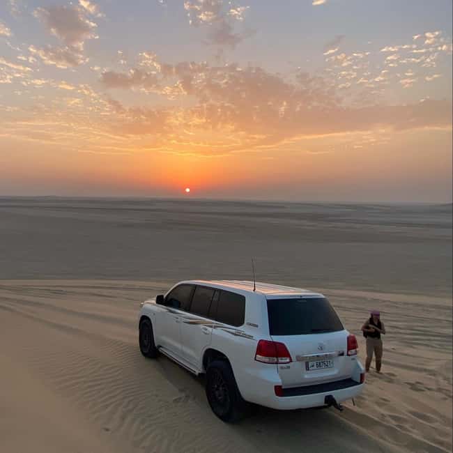 Doha Qatar : sealine adventure Camel Ride sandboard Sunset - Who Will Enjoy This Desert Safari