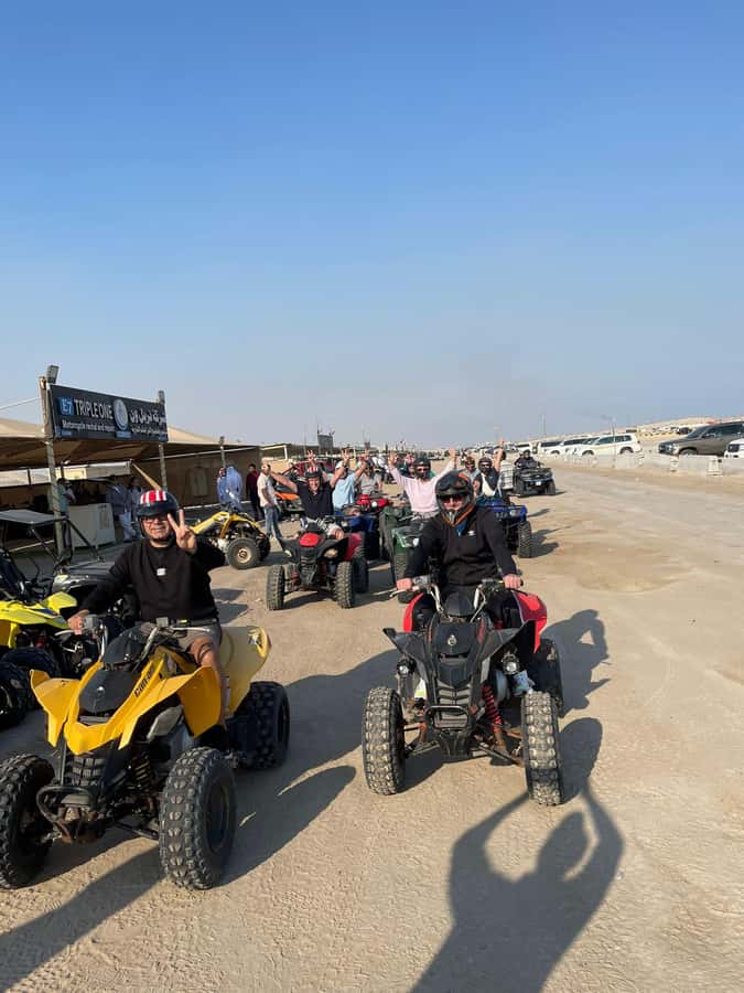 Doha: Quad Bike, Desert Safari, Buggy ride & inland sea tour - Camel ride and falcon photographs