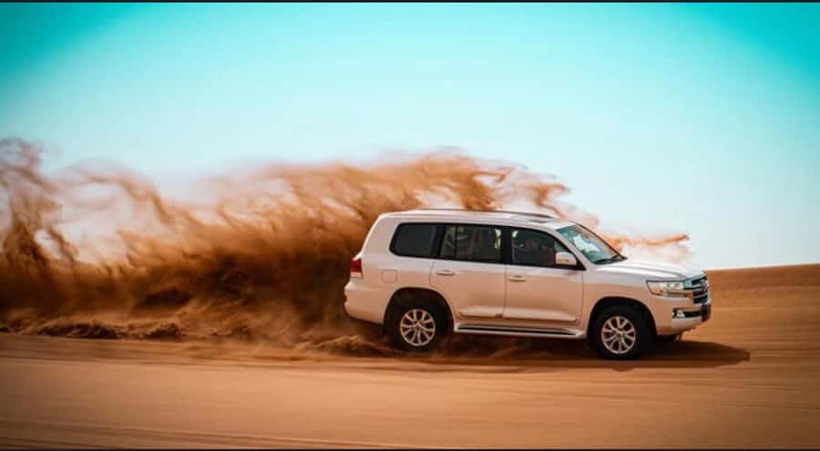 Doha: Relax Desert Safari, Camel Ride, Inland Sea, Swimming - Dune bashing on a controlled route