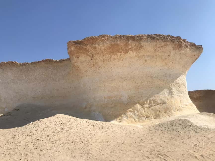 Doha; Richard Serra Installation, Mushroom rock and Zekreet - The one-hour ride west from Doha
