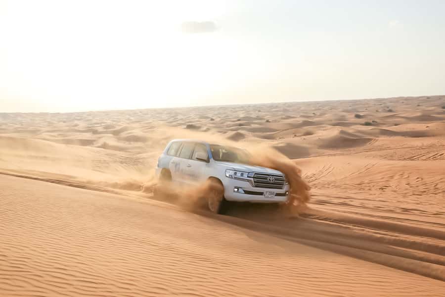 Doha: Safari, ATV, Camels, Sandboarding and Inland Sea Tour - Khor al Adaid, where the sand meets the sea
