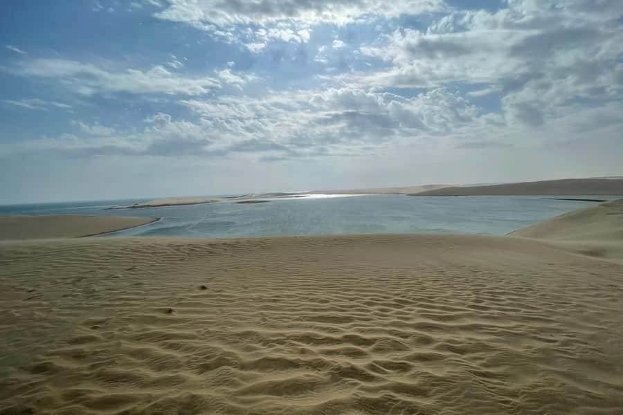 Doha Safari: ATV Ride, Dune Bashing, & Sandboarding Fun - Sandboarding on the dunes