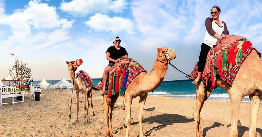 Doha Safari with Camel Ride, Inland Sea & Hotel Transfer - Khor Al Adaid brings desert and water together