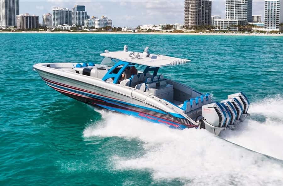 Doha: Speed Boat Adventure – 1 Hour Thrill Ride - West Bay and The Pearl-Qatar from offshore