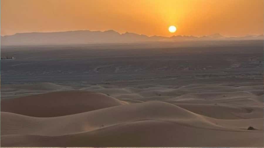 Doha :Sunrise/ Sunset Desert Safari CamelRide & Sandboarding - Why the Inland Sea makes this more than a dune ride