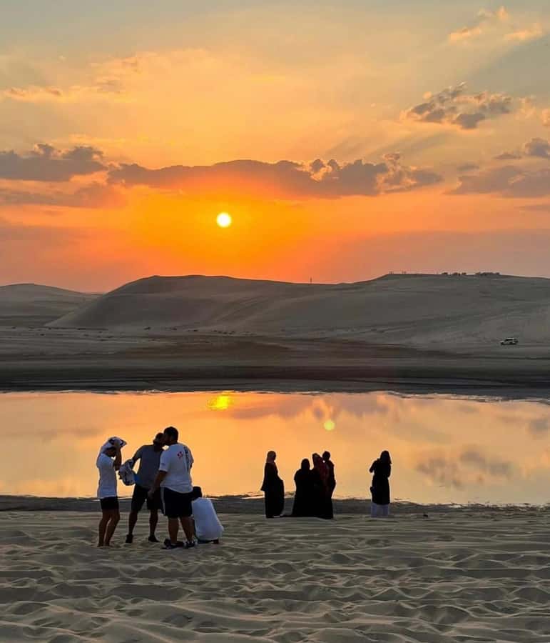 Doha: Sunset Desert Safari with Camel Ride & Sandboarding - Returning to Doha after four hours
