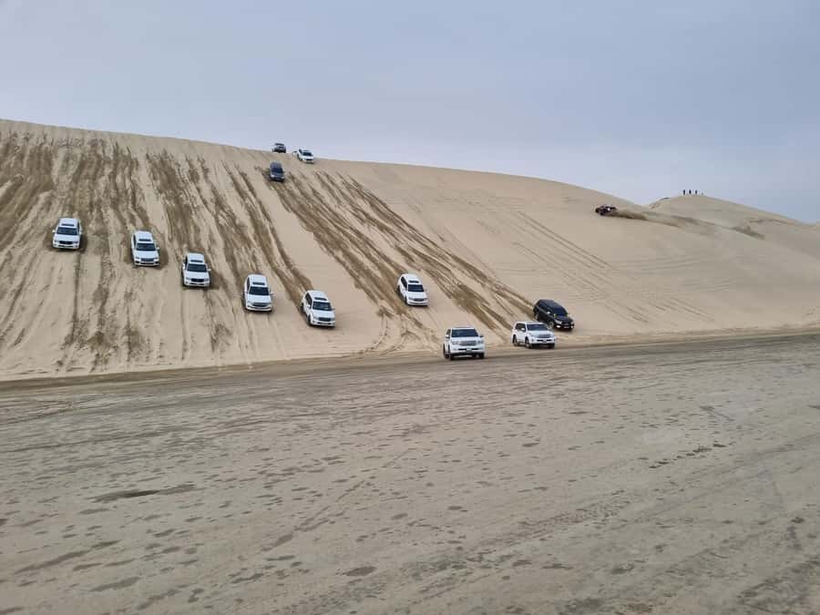 Doha: Sunset desert tour with Camel Ride, Inland Sea & Tea - From Doha to the first dunes
