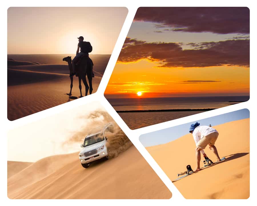 Doha: Sunset Safari, Dune Bashing, Sandboarding & Camel Ride - Why the sunset timing matters