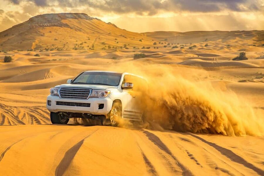 Doha: Transit Desert Safari , CamelRide, Sandboarding - Khor al Adaid, where the desert meets the sea